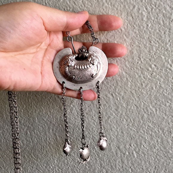 🖤1900-30s💕Chinese antique necklace - Picture 3 of 16